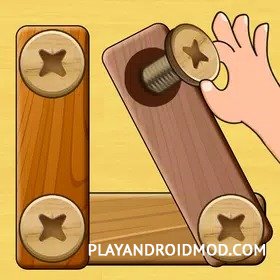 Wood Nuts & Bolts Puzzle v3.8 (Мод на тикеты и время/без рекламы)